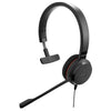 Jabra Evolve 30 II Wired Single-Ear Headset with Mic for Work - 3.5mm Jack, USB-A/USB-C Connectivity, Computer Headset with Noise-Cancelling Microphone, Works with Online Meeting Platforms - Black