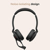 Jabra Evolve2 30 SE (2025 Version) Wired Dual-Ear Headset with Microphone for Work – Computer Headset - New USB-A and USB-C Cable - Works with All Online Meeting Platforms - Black
