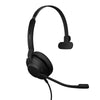 Jabra Evolve2 30 SE (2025 Version) Wired Single-Ear Headset with Microphone for Work – Computer Headset - New USB-A and USB-C Cable - Works with All Online Meeting Platforms - Black