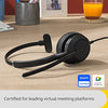 Jabra Evolve2 50 Wired Mono Headset - with AirComfort Technology, Noise-Cancelling Mics & Active Noise Cancellation - Works with All Leading UC Platforms Such as Zoom & Google Meet - Black