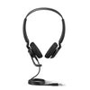 Jabra Engage 50 II Wired Stereo Headset with Link Call Control - Noise-Cancelling 3-Mic Technology, USB-A Cable - Works with All Leading Unified Communications Platforms Such as Zoom & Unify - Black