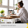 Jabra Evolve2 50 Wired Stereo Headset - with AirComfort Technology, Noise-Cancelling Mics & Active Noise Cancellation - Works with All Leading UC Platforms Such as Zoom & Google Meet - Black