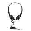 Jabra Engage 40 Wired Stereo Headset with Inline Call Control - Noise-Cancelling 2-Mic Technology, and USB-A Cable - Works With All Leading Unified Communications Platforms Such As Zoom, Unify - Black