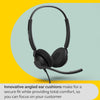 Jabra Engage 40 Wired Stereo Headset with Inline Call Control - Noise-Cancelling 2-Mic Technology, and USB-A Cable - Works With All Leading Unified Communications Platforms Such As Zoom, Unify - Black