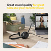 Jabra Evolve2 50 Wired Mono Headset - with AirComfort Technology, Noise-Cancelling Mics & Active Noise Cancellation - Works with All Leading UC Platforms Such as Zoom & Google Meet - Black