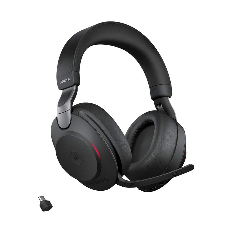 Jabra Evolve2 85 MS Stereo Headset – LINK380C, USB-C, Black