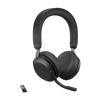 Jabra Evolve2 75 MS Stereo Wireless USB-a Headset Black