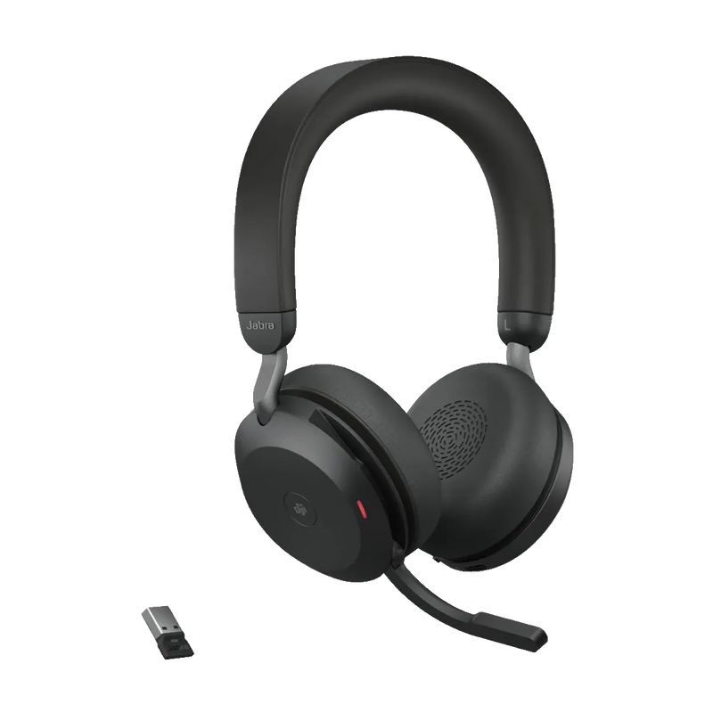 Jabra Evolve2 75 MS Stereo Wireless USB-a Headset Black