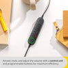 Jabra Engage 40 Wired Stereo Headset with Inline Call Control - Noise-Cancelling 2-Mic Technology, and USB-A Cable - Works With All Leading Unified Communications Platforms Such As Zoom, Unify - Black
