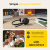 Jabra Evolve2 50 Wired Mono Headset - with AirComfort Technology, Noise-Cancelling Mics & Active Noise Cancellation - Works with All Leading UC Platforms Such as Zoom & Google Meet - Black
