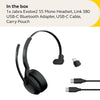 Jabra Evolve2 55 Mono Wireless Headset – ANC, MS Teams