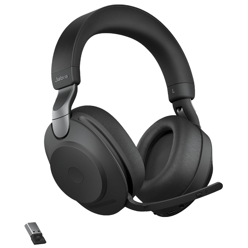 Jabra Evolve2 85 UC Stereo Headset – LINK380A, Black