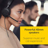 Jabra Evolve2 40 SE Wired Mono Noise-Cancelling Headset - Features 3-Mic Call Technology and USB-A Cable - Works with All Leading Unified Communications Platforms Such as Zoom and Google Meet - Black