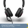 Jabra Evolve2 40 SE Wired Stereo Noise-Cancelling Headset - Features 3-Mic Call Technology and USB-C Cable - Works with All Leading Unified Communications Platforms Such as Zoom & Google Meet - Black