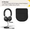 Jabra Evolve2 40 SE Wired Stereo Noise-Cancelling Headset - Features 3-Mic Call Technology and USB-C Cable - Works with All Leading Unified Communications Platforms Such as Zoom & Google Meet - Black