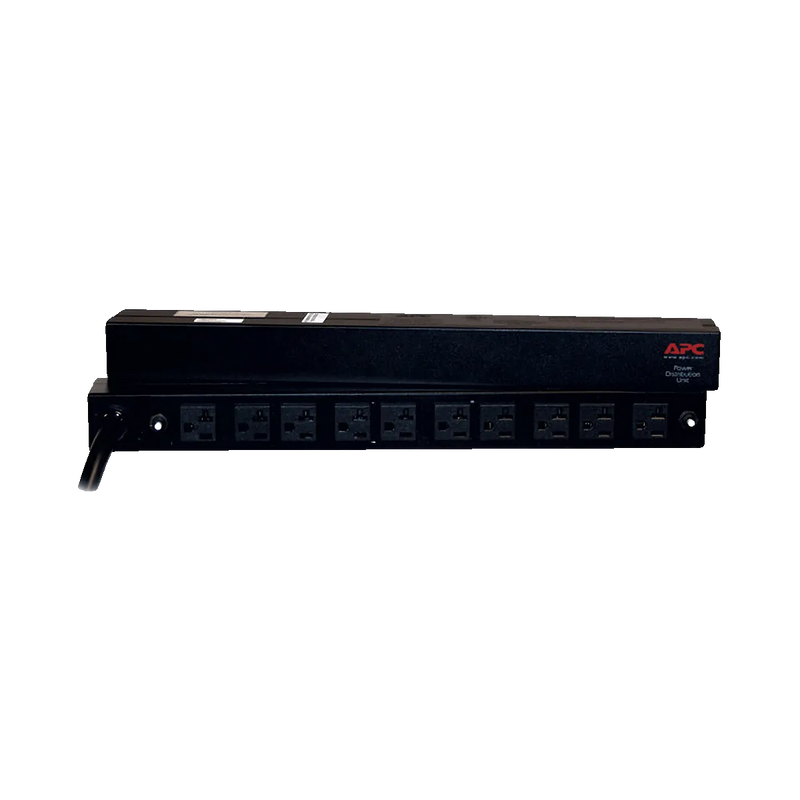 APC Basic Rack-Mount PDU – 100/120V, 10 Outlets, 12ft Cord