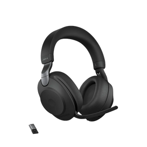 Jabra Evolve2 85 Link 380a Stereo UC Headset with Stand - Black