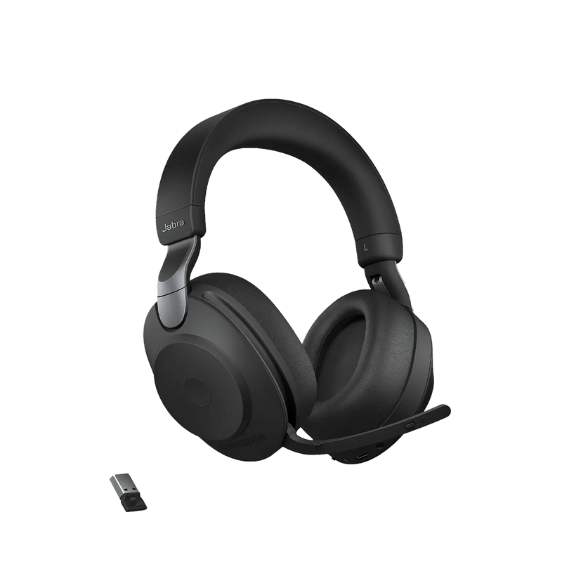 Jabra Evolve2 85 Link 380a Stereo UC Headset with Stand - Black