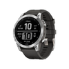 Garmin Fenix 7 Multisport GPS Watch Silver with Graphite Band