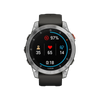 Garmin Fenix 7 Multisport GPS Watch Silver with Graphite Band