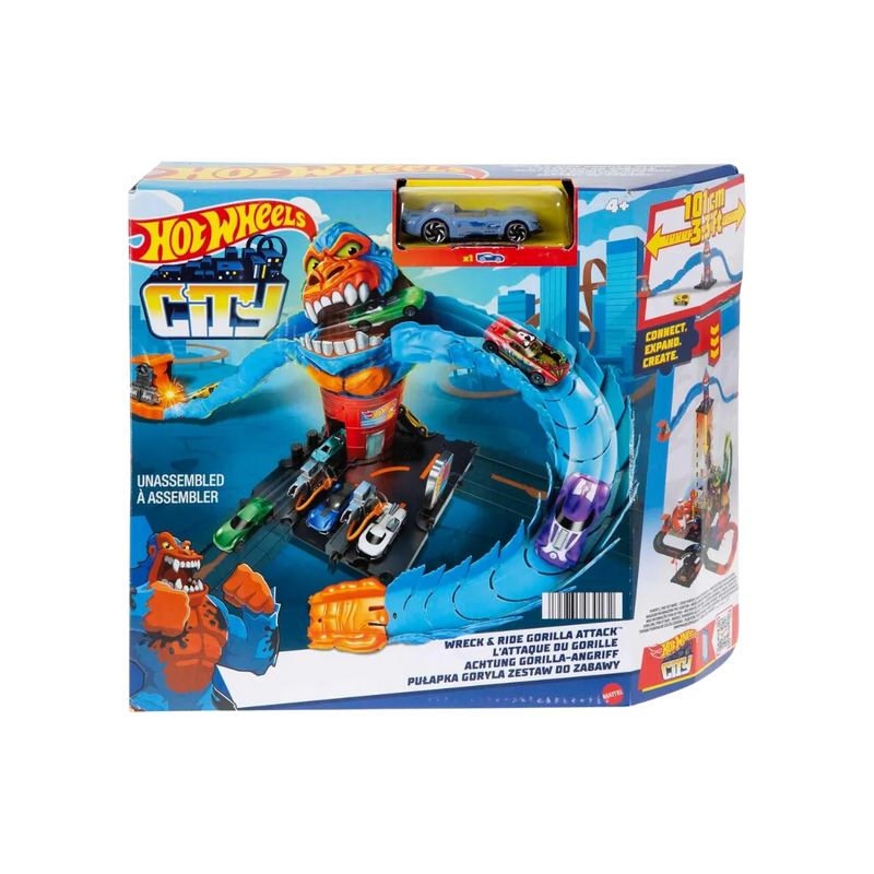 Hot Wheels Gorilla Grapple Track Set – 5-Ft Track