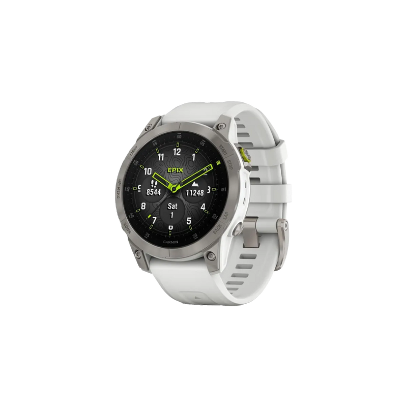 Garmin epix Gen 2 Premium Active Smartwatch White Titanium