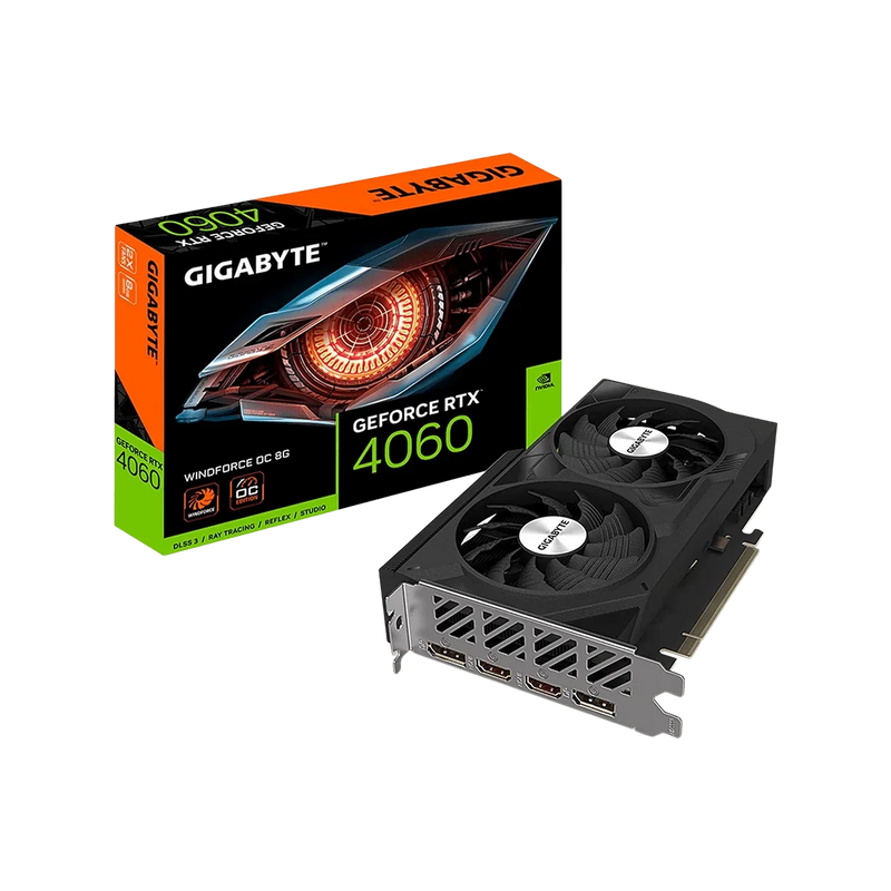 GIGABYTE RTX 4060 WINDFORCE OC 8GB GDDR6 GPU