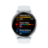 Garmin Venu 3 Silver Stainless Steel Bezel Smart Watch with 45mm