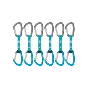 Petzl Djinn Axess Quickdraws - 6 Pack - Turquoise - 11cm