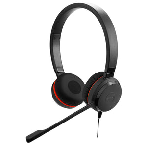 Jabra Evolve 20 SE Dual-Ear Wired Headset – USB-A/USB-C, MS Teams