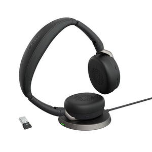 Jabra Evolve2 65 Flex Stereo Headset – ANC, Wireless Charging