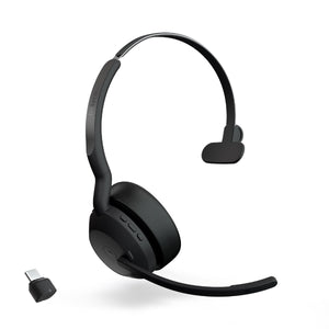 Jabra Evolve2 55 Mono Wireless Headset – ANC, MS Teams