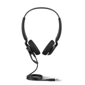 Jabra Engage 40 Wired Stereo Headset with Inline Call Control - Noise-Cancelling 2-Mic Technology, Ultra-Lightweight Design and USB-A Cable - MS Teams Certified, Works With All Other Platforms - Black