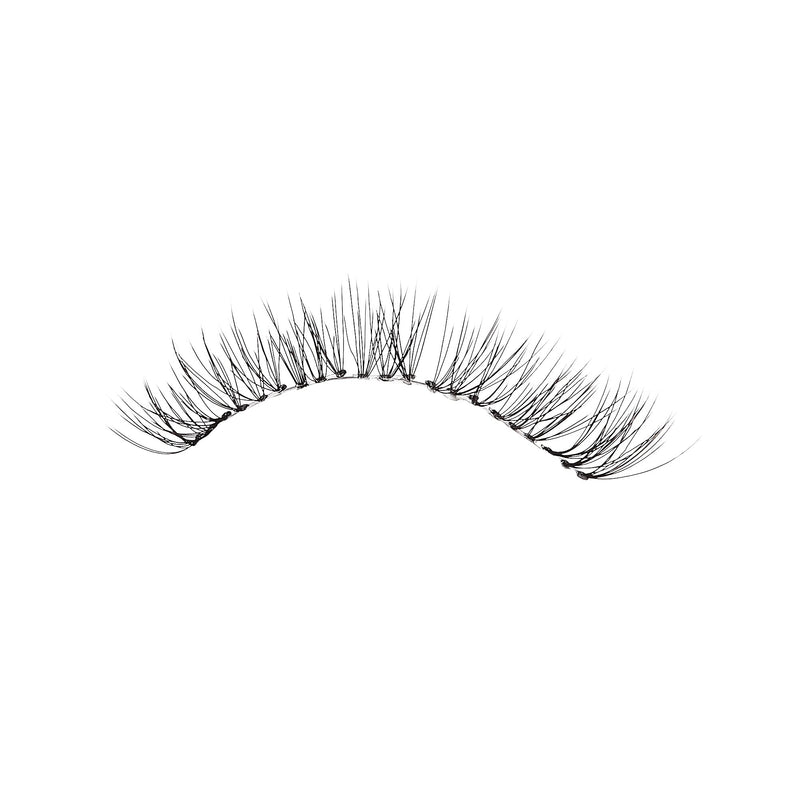 KISS Looks So Natural Trio Lash Combo Pack False Eyelashes, Lash Extension Kit, Short & Medium, Tapered End Technology, 3D Lengths & Angles, Easy Grip Tray, Lash Glue 0.7g, 30 Lash Clusters