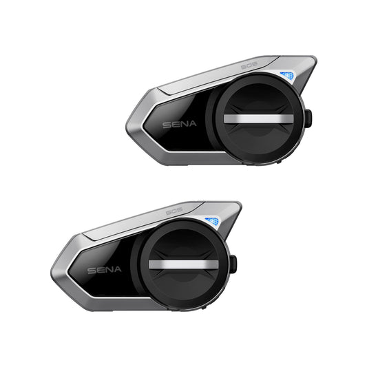 Sena 50S Motorcycle Jog Dial Communication Bluetooth Headset w/Sound by Harman Kardon Integrated Mesh Intercom System Premium Microphone & Speakers, Dual Pack