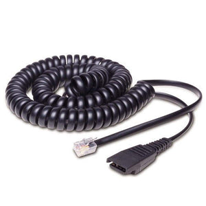 Jabra Unamplified Coiled Cord – 2 m (QD to RJ‑11)