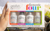 Gelish Fantastic Four Essentials Kit – Long-Lasting, Chip-Free Shine, Durable Finish, Complete Manicure System for Salon-Quality Nails at Home - Includes Foundation, Top It Off, pH Bond & Nourish.