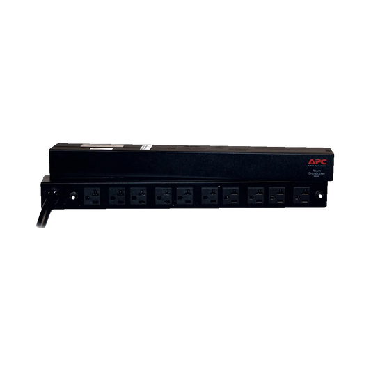 APC Basic Rack-Mount PDU – 100/120V, 10 Outlets, 12ft Cord