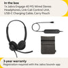 Jabra Engage 40 Wired Stereo Headset with Inline Call Control - Noise-Cancelling 2-Mic Technology, Ultra-Lightweight Design and USB-C Cable - MS Teams Certified, Works With All Other Platforms - Black