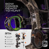 Bear Archery Royale Ready to Hunt Compound Bow Archery Set with Archery Accessories for Adults and Youths, 12”- 27” Draw Length, 5-50 Lbs Draw Weight, Up to 290 FPS