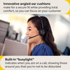 Jabra Engage 40 Wired Stereo Headset with Inline Call Control - Noise-Cancelling 2-Mic Technology, Ultra-Lightweight Design and USB-C Cable - MS Teams Certified, Works With All Other Platforms - Black