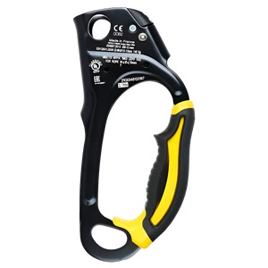 Petzl ASCENSION Ascender Black/Yellow Powerful Grip for Climbing