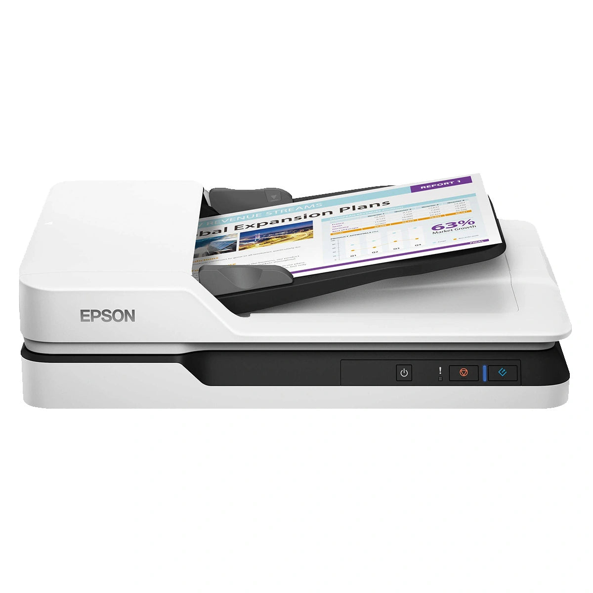 Epson DS-1630 Document Scanner: 25ppm, TWAIN & ISIS Drivers, 3-Year Warranty with Next Business Day Replacement