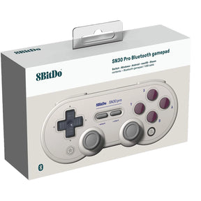 8BitDo SN30 Pro Bluetooth Controller, Hall Effect Joystick Update, Compatible with Switch, PC, macOS, Android, Steam Deck & Raspberry Pi (G Classic)