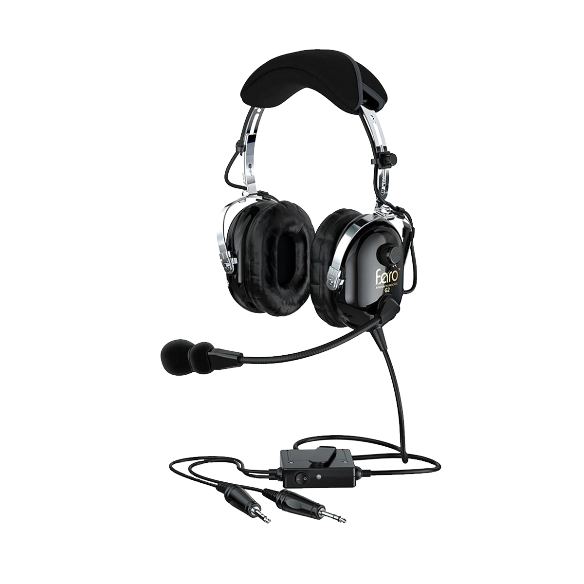 Faro G2 ANR Premium Pilot Aviation Headset with Mp3 Input - Black