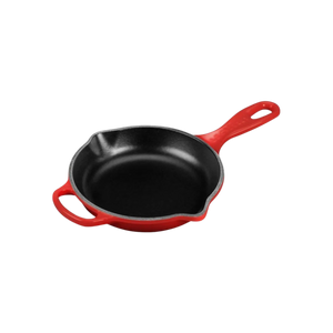 Le Creuset Enameled Cast Iron Signature Iron Handle Skillet 1/2 Qt Cerise