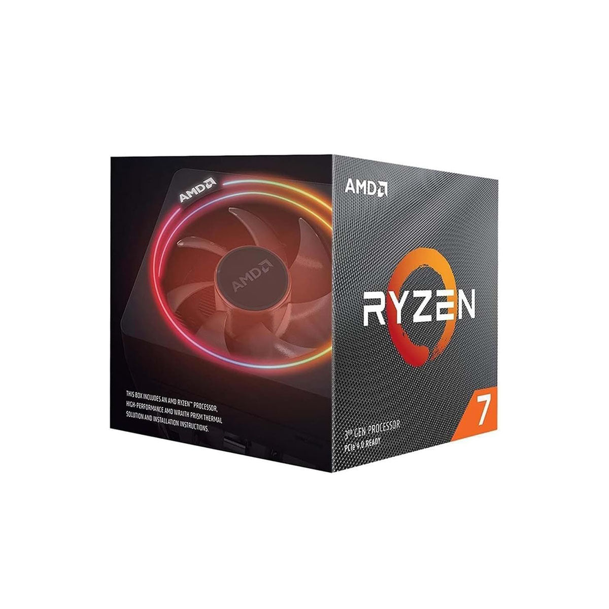 AMD Ryzen 7 3700X 8-Core, 16-Thread Unlocked Desktop Processor with Wraith Prism LED Cooler