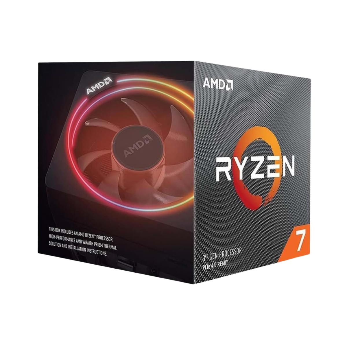 AMD Ryzen 7 3700X 8-Core, 16-Thread Unlocked Desktop Processor with Wraith Prism LED Cooler