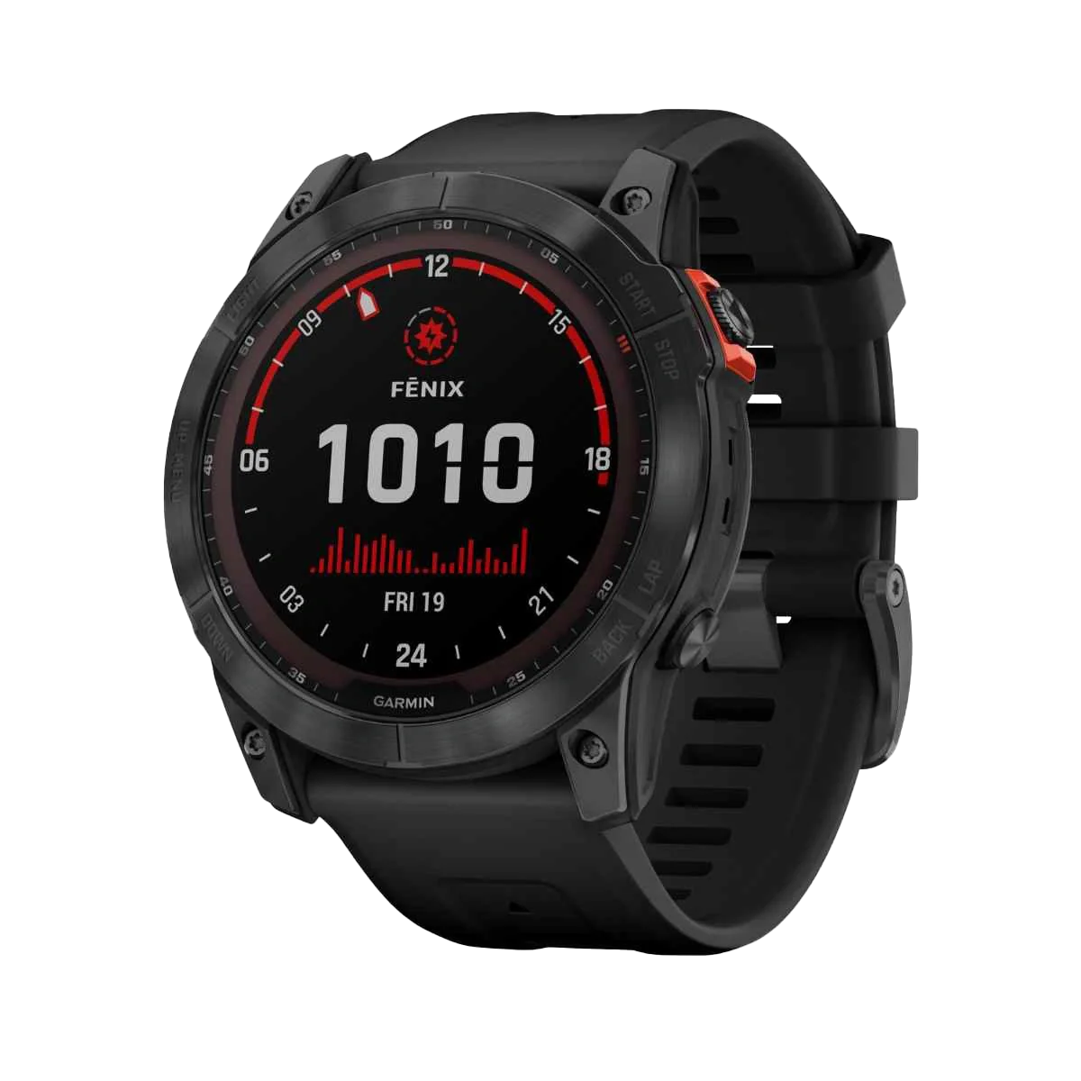 Garmin Fenix 7X Solar Multisport GPS Watch Slate Grey Black Band