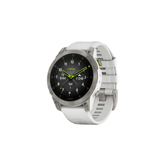 Garmin epix Gen 2 Premium Active Smartwatch White Titanium